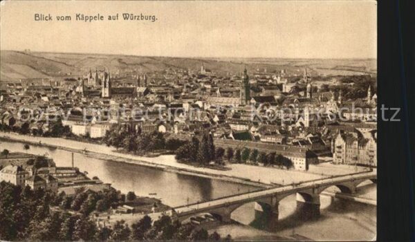 Wuerzburg Panorama vom Käppele