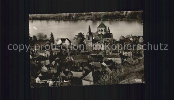 Remagen Blick auf Stadt und Rhein