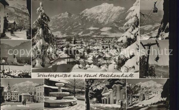 Bad Reichenhall Floriansplatz Stadtblick Predigtstuhlba