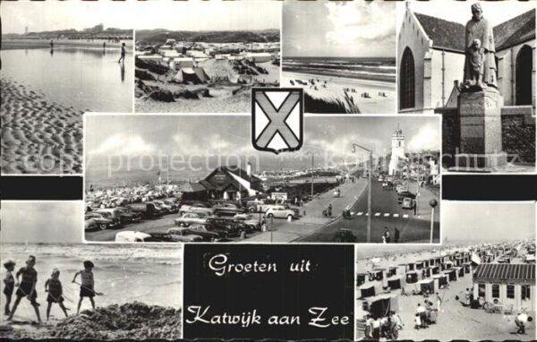 Katwijk aan Zee Strand Promenade  Campingplatz Monument