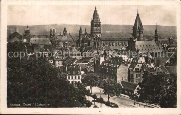 Mainz Rhein Dom Südseite