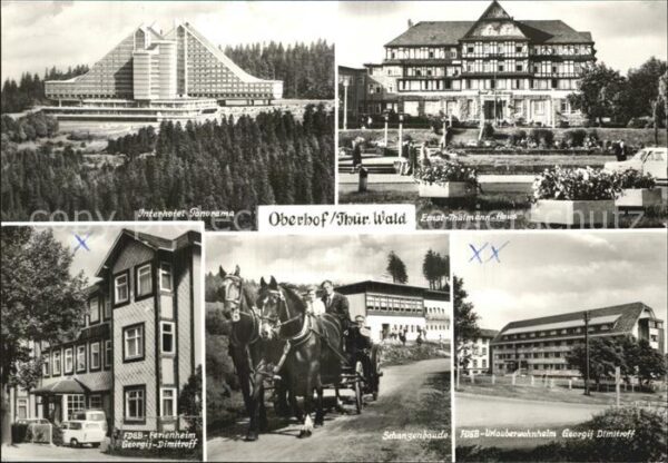 Oberhof Thueringen Interhotel Panorama Thälmann Haus FDGB