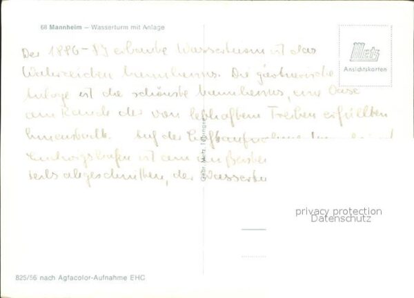 Mannheim Wasserturm mit Anlage Wasserspiele – Bild 2