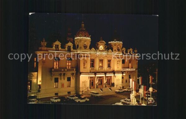 Monte-Carlo la nuit Le Casino