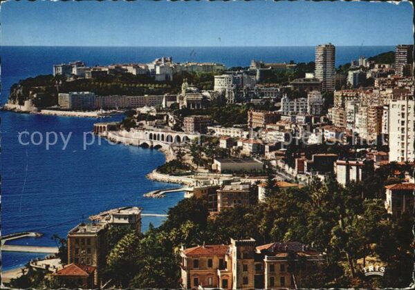 Monte-Carlo Vue panoramique et le Rocher