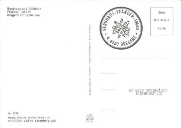 Bregenz Vorarlberg Berghaus Pfänder Wildpark Hirsche – Bild 2