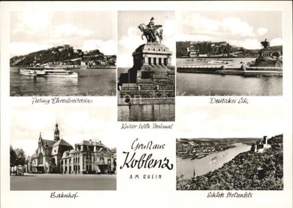 Koblenz Rhein Festung Ehrenbreitstein Kaiser Wilh Den