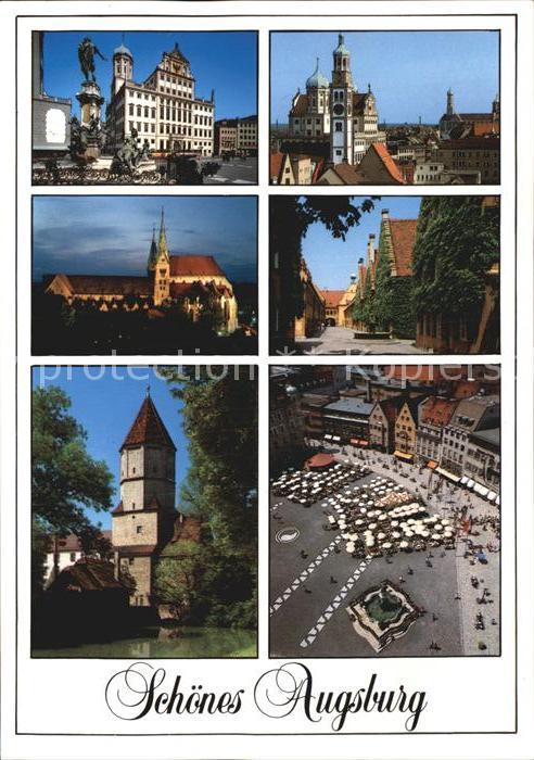 Augsburg Rathaus Perlachturm Schaezler Palais St