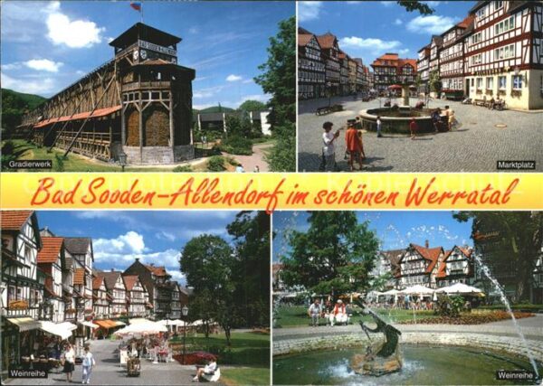 Bad Sooden-Allendorf Gradierwerk Marktplatz Weinreihe Brunne