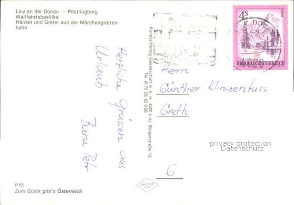 Linz Donau Pöstlingberg Wallfahrtskirche Hänsel un – Bild 2