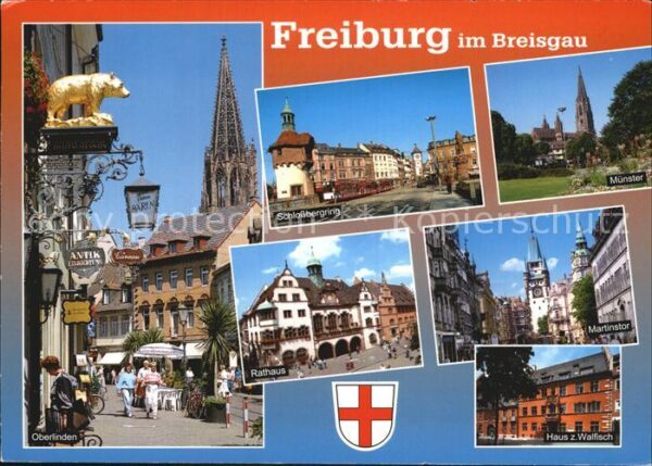 Freiburg Breisgau Oberlinden Schlossbergring Münster Rath