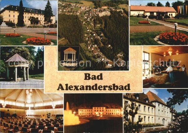 Bad Alexandersbad Kurhaus Fliegeraufnahme Park Pavillon T