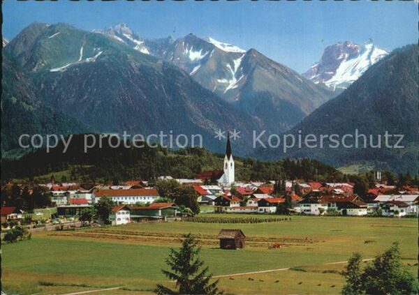 Oberstdorf mit Kegelkopf Gr Krottenkopf Fürschiess