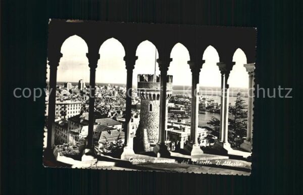 Genova Genua Liguria Panorama dal Castello d_Albertio