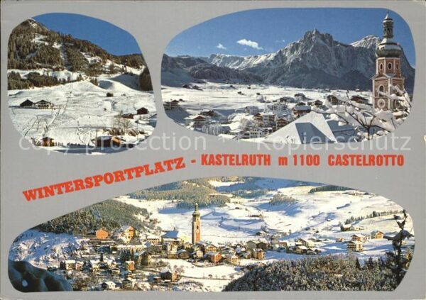 Kastelruth Suedtirol im Schlerngebiet Panorama