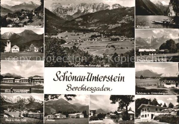 Schoenau Berchtesgaden mit Reiteralpe Königsee Oberschönau Unt