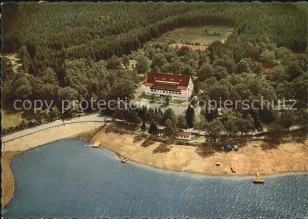 Moehnesee Jugendherberge Fliegeraufnahme