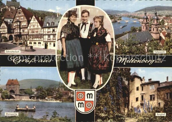 Miltenberg Main Schnatterloch Trachten Teilansicht Main