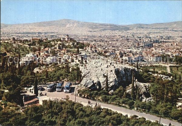 Athenes Athen Akropolia Tribüne des Crios Pagos Panor