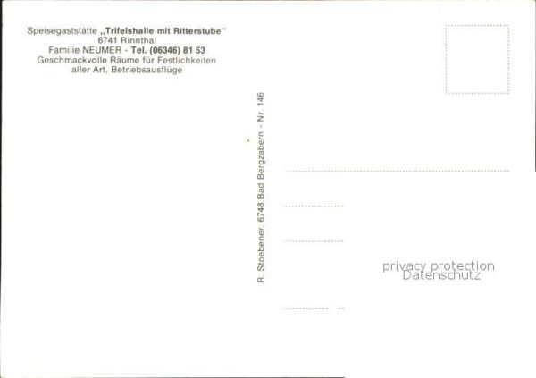 Rinnthal Ritterstube Trifelshalle Zum Burgenblic – Bild 2