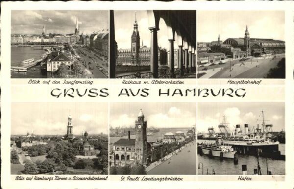 Hamburg Hauptbahnhof Hafen Bismarckdenkmal