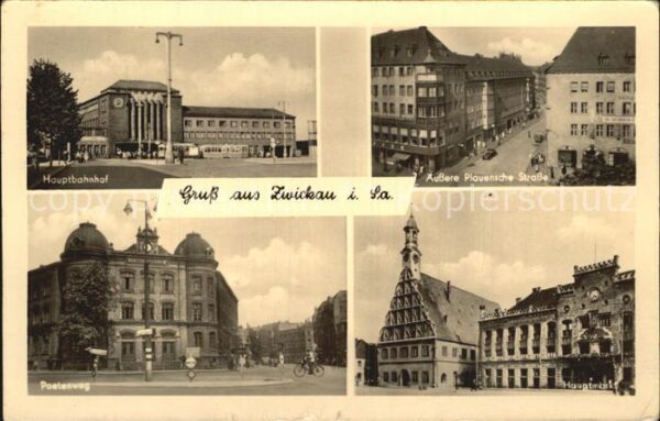 Zwickau Sachsen Hauptbahnhof Poetenweg Plauensche Stras