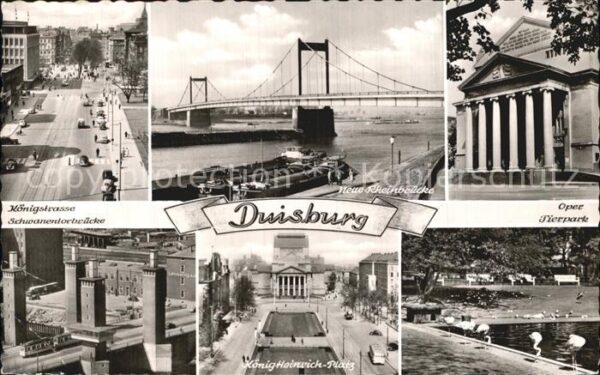 Duisburg Ruhr Königstrasse Neue Rheinbrücke König-Hei