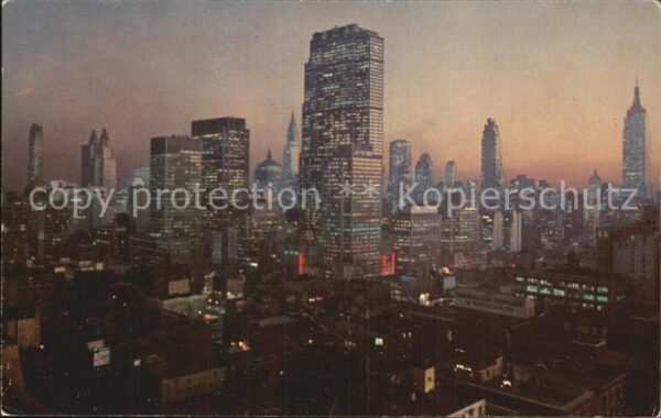 New York City Mid Town Manhattan showing Rockeffeler