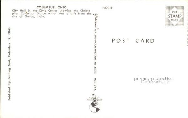 Columbus Ohio City Hall Civic Center Christopher Colu – Bild 2