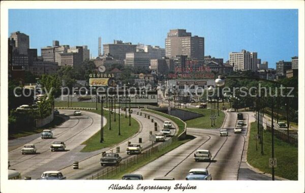 Atlanta Georgia Atlantas Expressway Skyline
