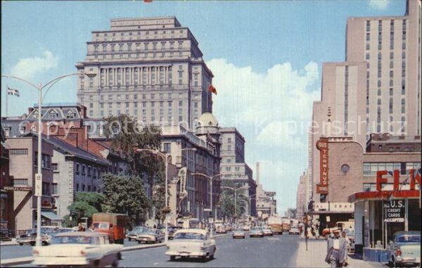 Montreal Quebec Dorchester Street Sun Life Building