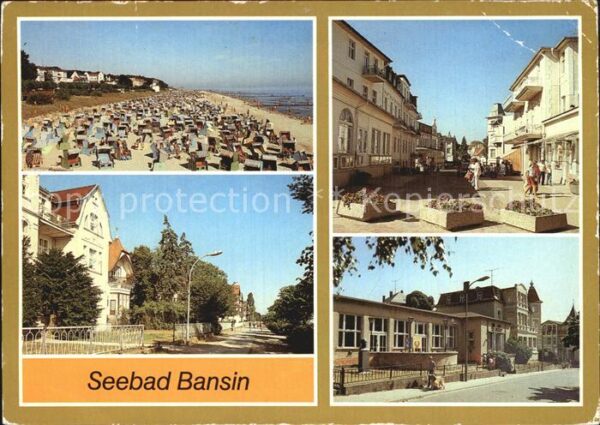 Bansin Ostseebad Strand Strandpromenade Karl Marx Strass