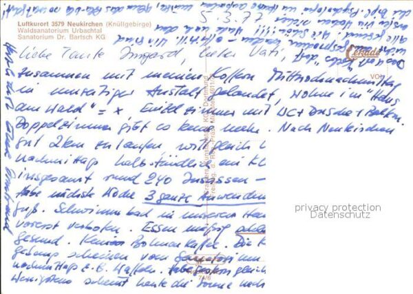 Neukirchen Knuellgebirge Waldsanatorium Urbachtal – Bild 2