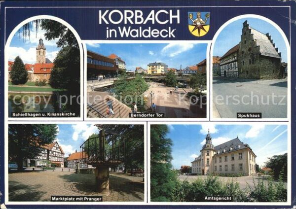 Korbach Schiesshagen und Kilianskirche Marktpla