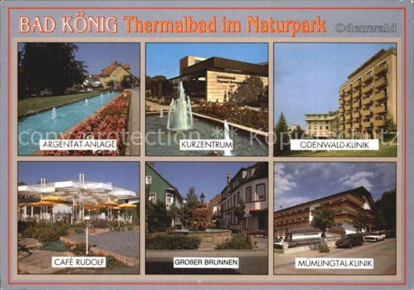 Bad Koenig Odenwald Argentat Anlage Cafe Rudolf Grosser Bru