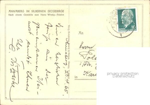 Annaberg-Buchholz Erzgebirge Gemälde – Bild 2