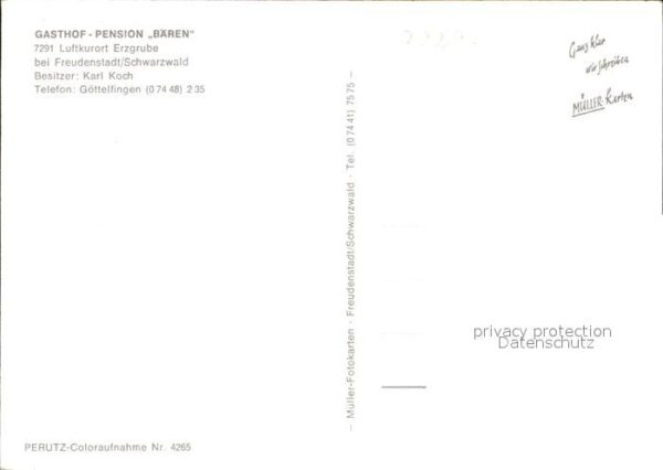 Freudenstadt Gasthof Pension Bären See Aufenthaltsra – Bild 2