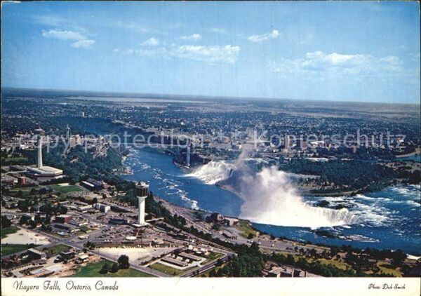 Ontario Canada Fliegeraufnahme Niagara Fälle