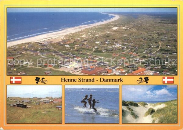Henne Strand Fliegeraufnahme Dünen Ferienpark