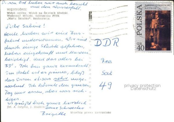 Miedzygorze Teilansicht Wasserfall – Bild 2