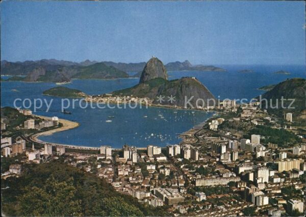 Rio de Janeiro Panorama der Bucht von Botafogo und Zuc