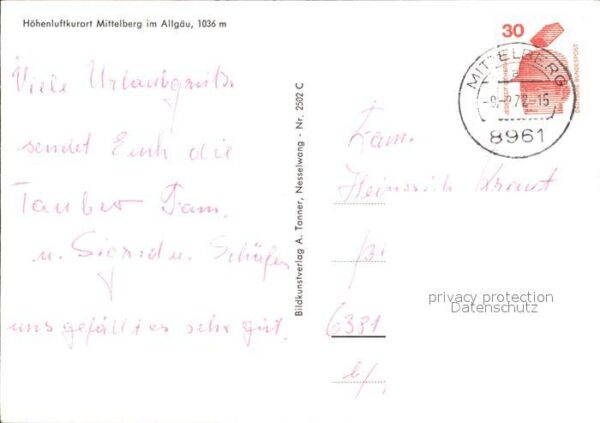 Mittelberg Oy Pfarrkirche Grüntensee Dorfbrunnen Alps – Bild 2