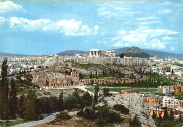 Athens Athen Teilansicht mit Akropolis