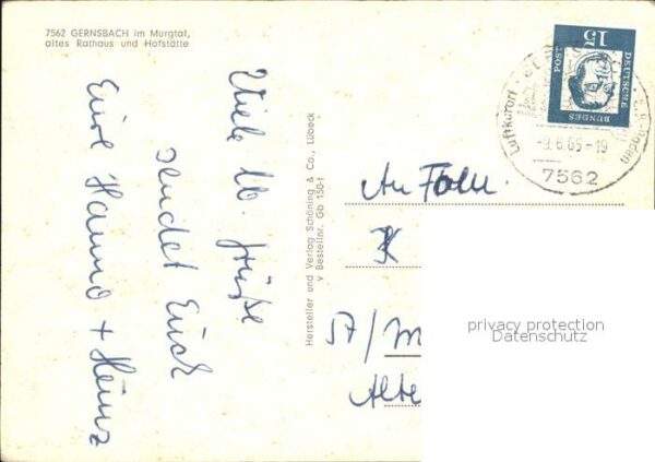 Gernsbach Altes Rathaus Hofstätte Gesamtansicht – Bild 2