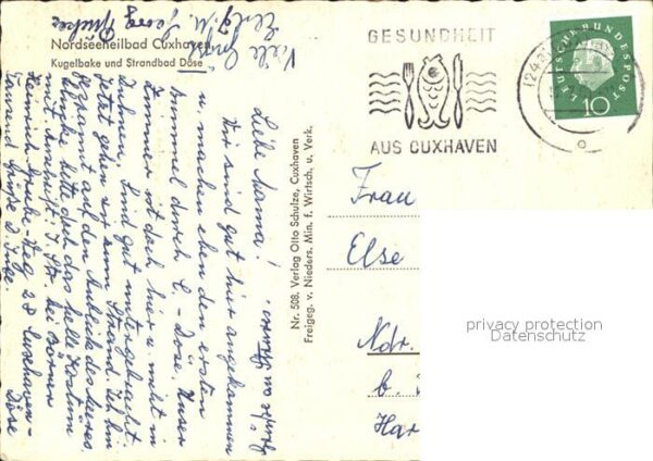 Cuxhaven Nordseebad Fliegeraufnahme Kugelbake und Strandbad – Bild 2