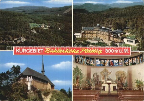 Plaettig Bühlerhöhe Schloss Kirche Panorama