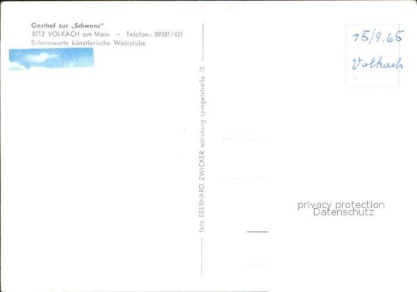 Volkach Gasthof zur Schwane – Bild 2