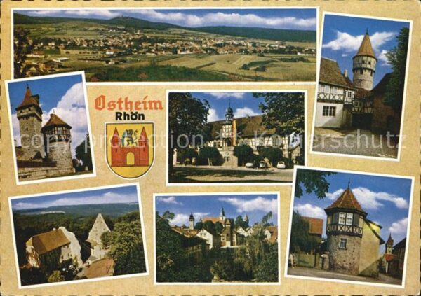 Ostheim Rhoen Panorama Lichtenburg Wehrtürme Rathaus