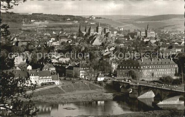 Trier Panorama mit Kaiser Wilhelm Brücke