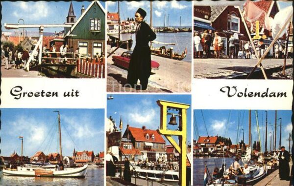 Volendam Brücke Hafenpartien Schiffsanlegestelle